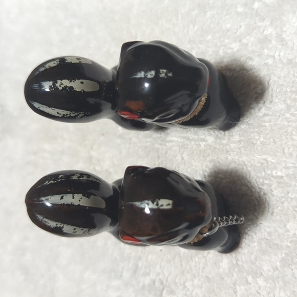 Vintage Ceramic Skunk Family of 3 Black/Brown Tones - Picture 6 of 8